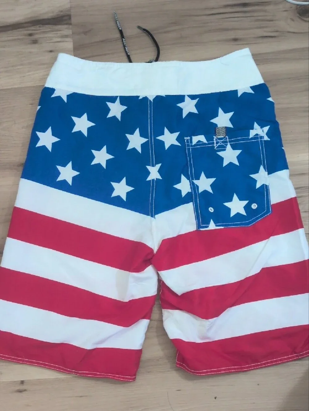 American Flag Men's Swim Trunks - Red, White & Blue